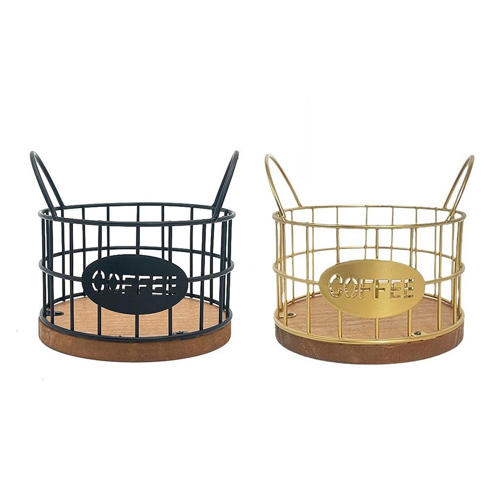 Chic Coffee Pods Basket Mug Shape Coffee Organizer Storage Basket for Kitchen Countertop Large Capacity Coffee Holder