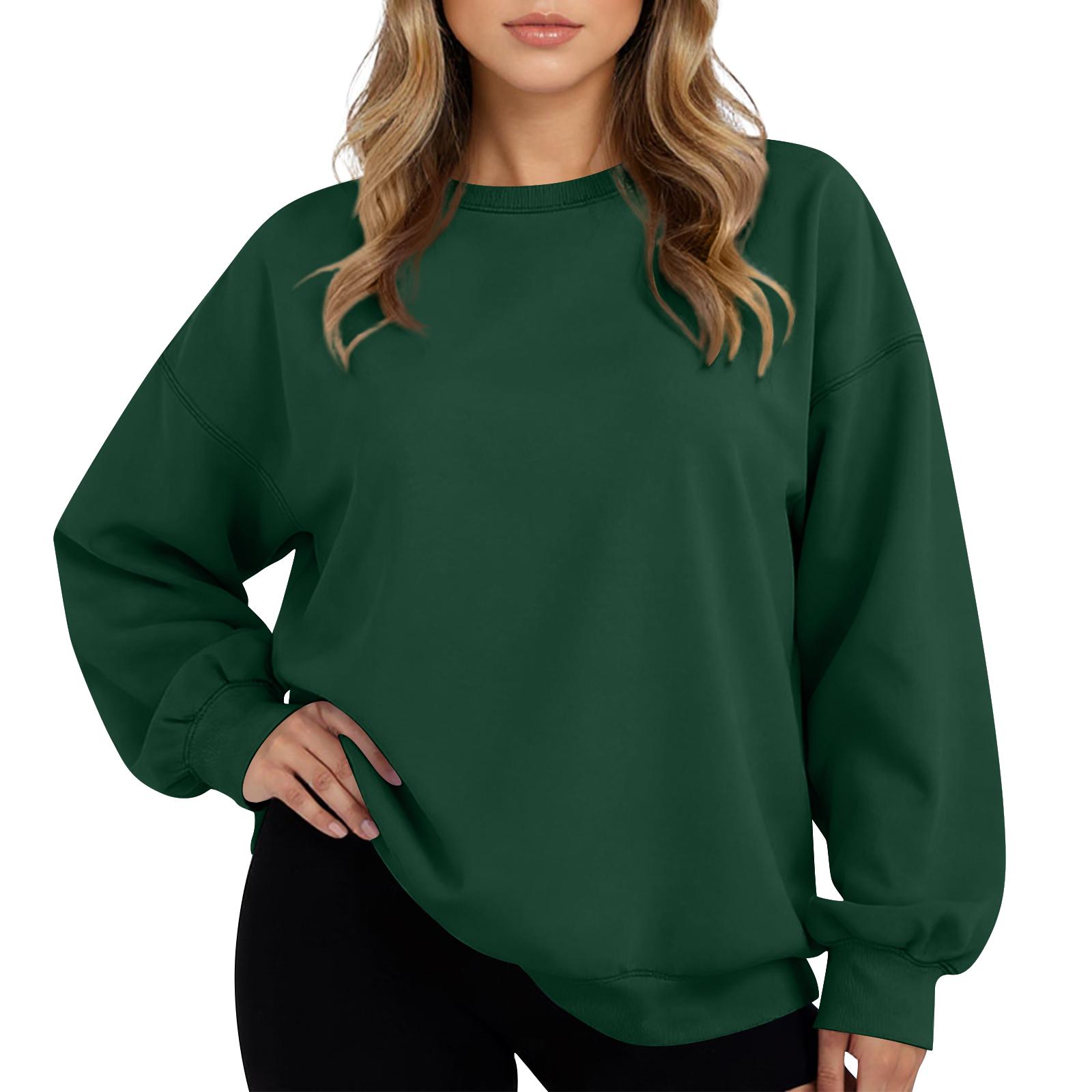 

Women s Oversized Neck Hoodie Fleece Casual Comfort Pullover Tops Clothing L