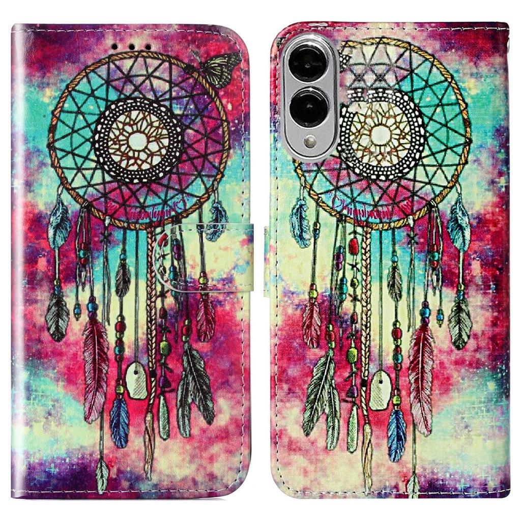 For Samsung Galaxy S25 Edge Case Pattern PU Leather Flip Phone Cover