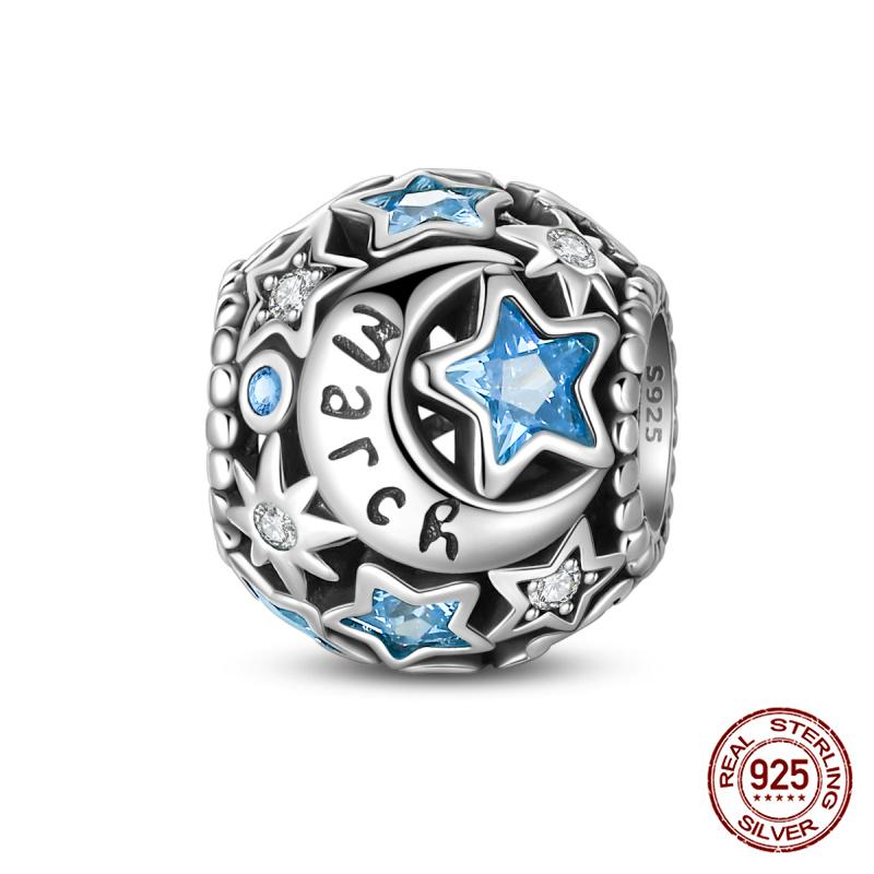 New Copper January-December Birthstone Charms Fitoriginal Bracelets Diy Jewelry Making For Women Gift