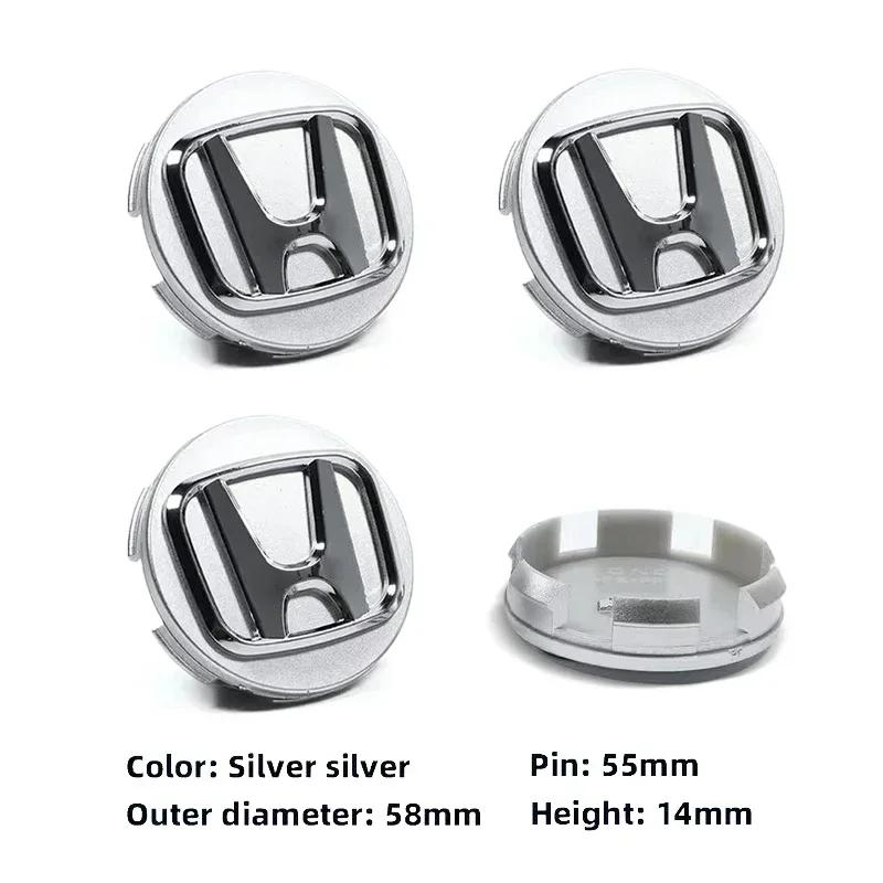 69mm/58mm Car Wheel Hub Cover Tires Center Replace Cap Accessories For Honda civic Laccord fit jazz CRV pilot odyssey passport