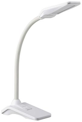 GENTOS LED Desk Light, Eye-Friendly, Tabletop Stand Light, 440 Lumens, White, DK-R169WH