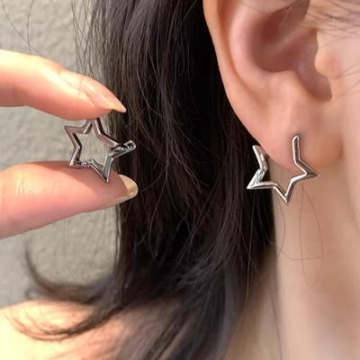 Women's Exquisite Versatile Minimalist Hollow Star Earrings