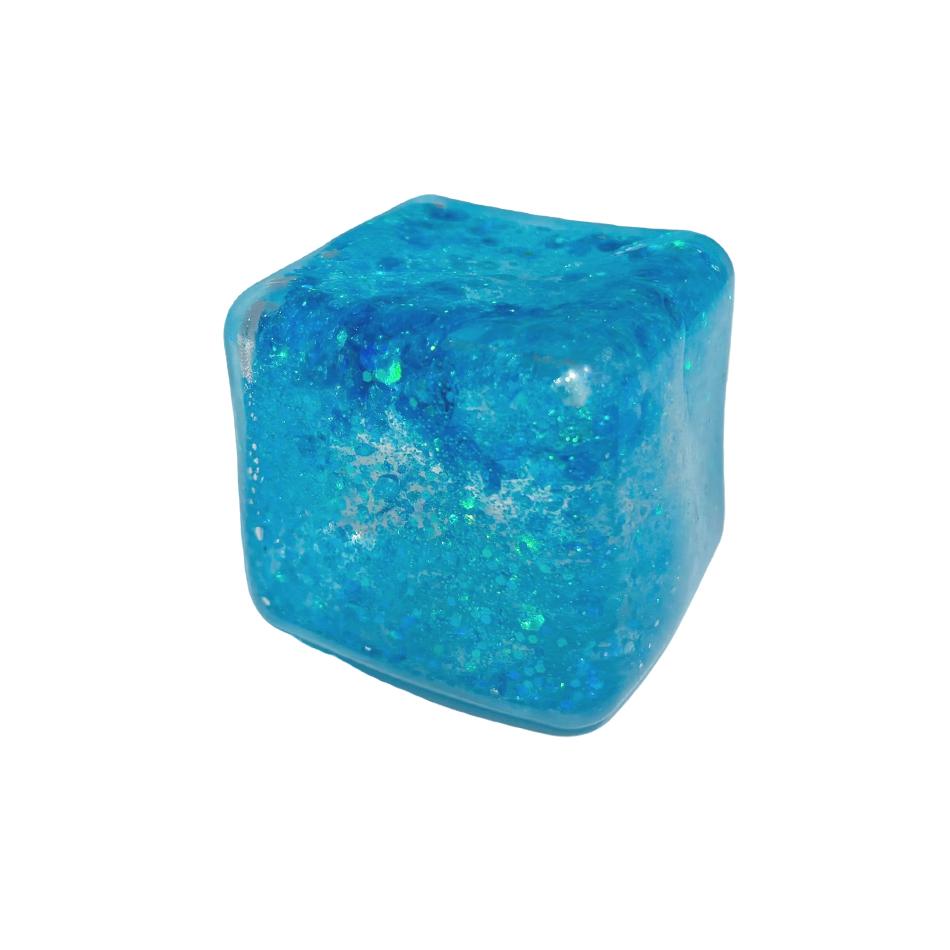 Maltose 1/2/3P Cube Stress Squeeze Toy Decompression Vent Ice Cube Anti Stress Slow Rising Polar Light Vibrant Multi-Colored Squeeze Tpr Toy
