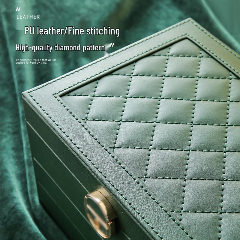 Luxury Leather Jewelry Storage Organizer