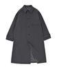 A Nothing Earth Cotton Balmacaan Coat (Charcoal)