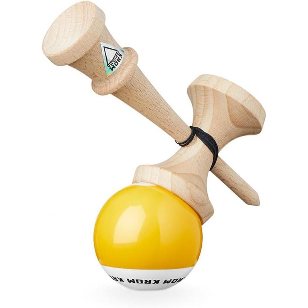 Wisee Kendama Krom Pop Chrome Pop Lol Sticky Clear  Yellow  Yellow
