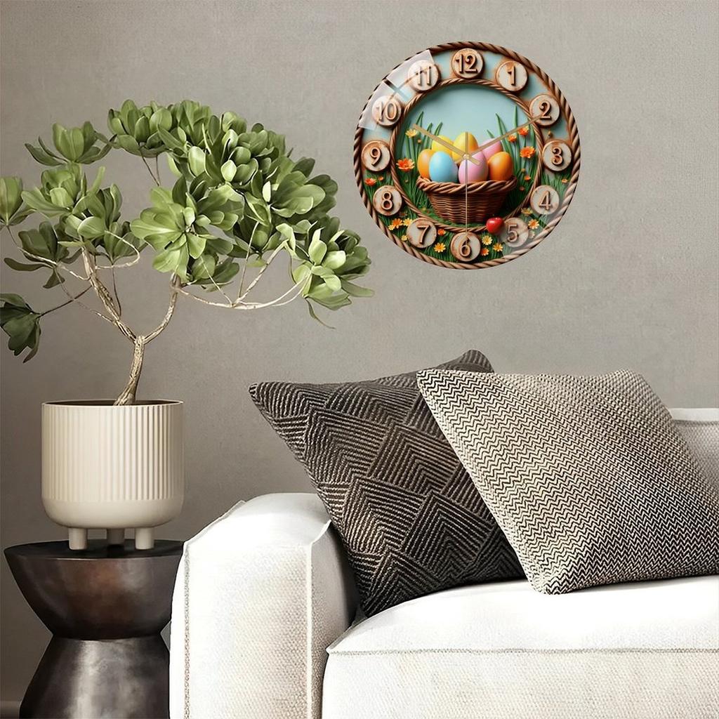 30cm Diameter Glass Wall Clock that Makes a Statement Without Being Loud