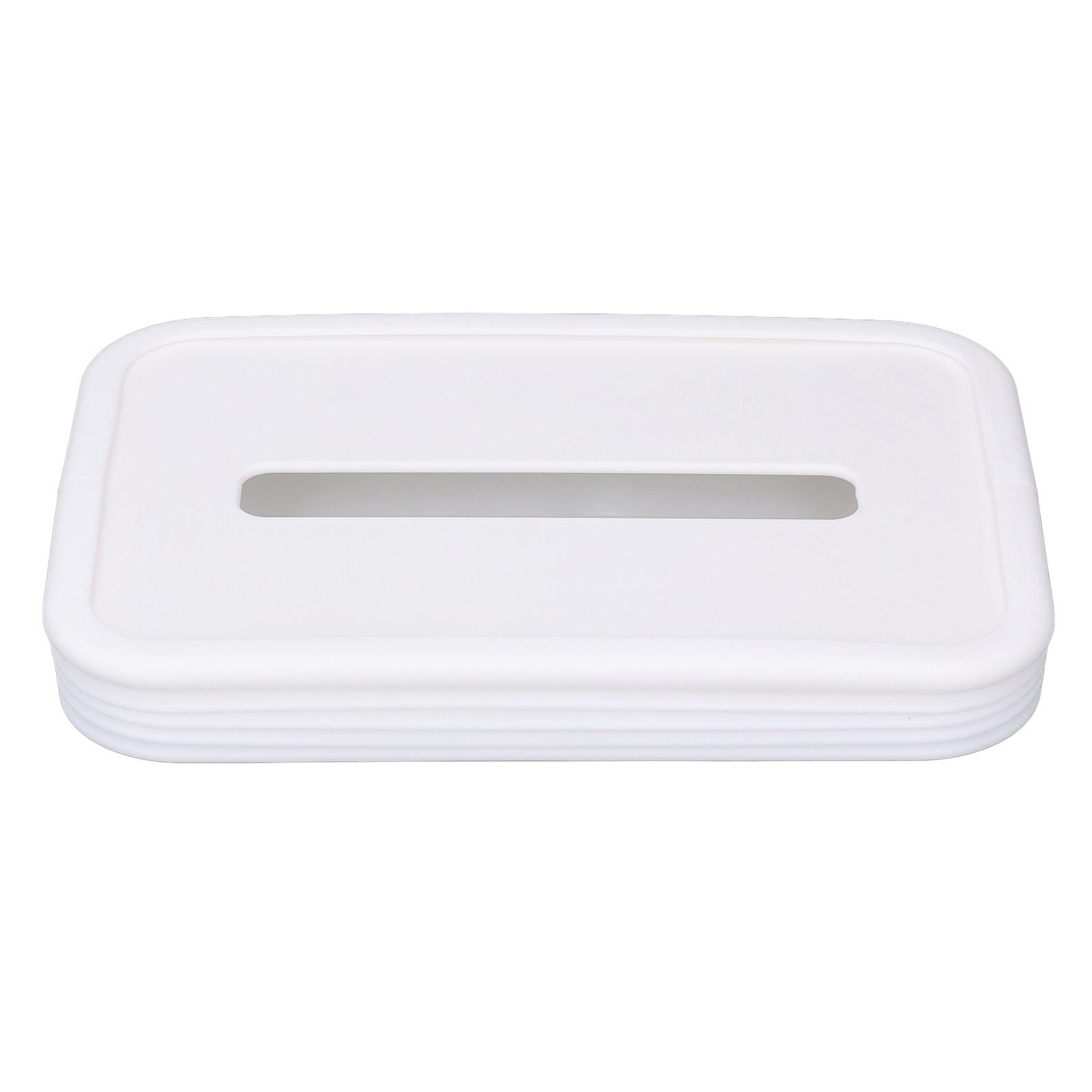 

Folding Tissue Box Cover Creative Auto Lowering Portable Silicone Facial Tissue Dispenser for Baby белый