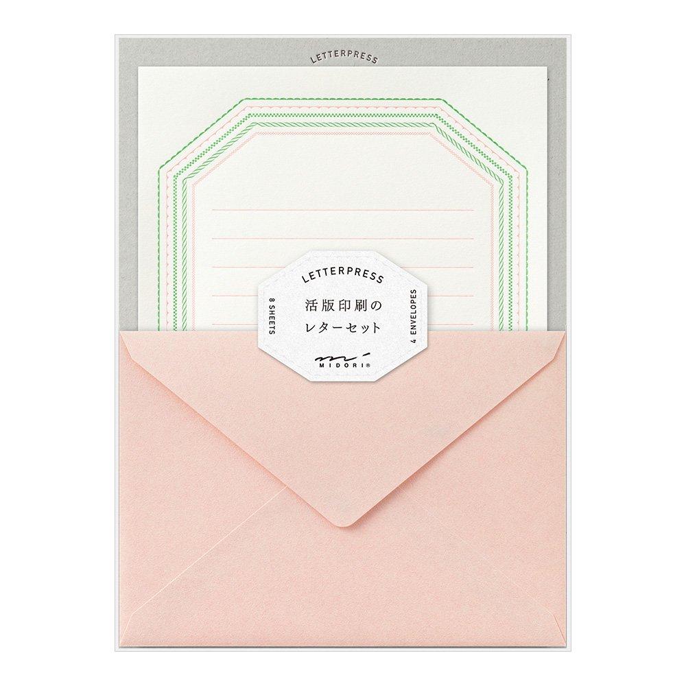 Набор для тиснения писем Midori Letterpress Frame 86462006, Печать, Узор, Розовый,