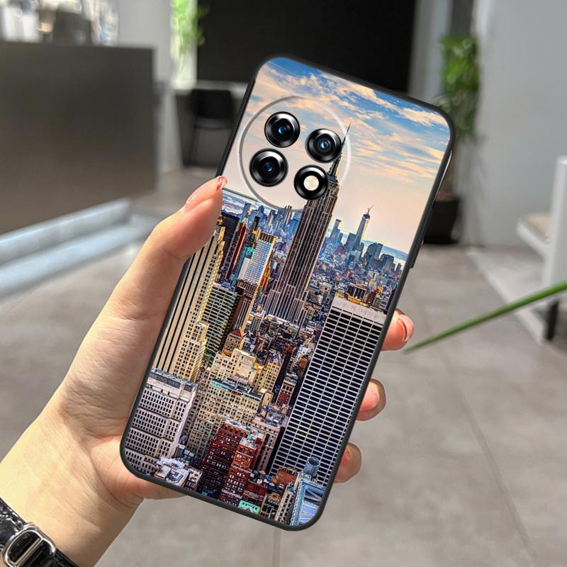 New York City Fodral för OnePlus Nord CE 5 2 3 4 Lite N20 N30 OnePlus 15 R 10T 12R 13R 13 12 11 10 Pro Skydd