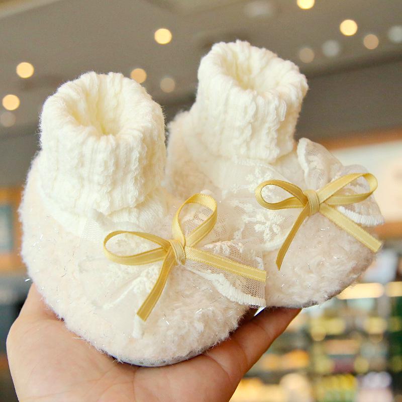 Warm Baby Winter Shoes with Velvet for 0-12 Months
