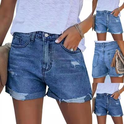 Women’s Denim Shorts  Casual  Summer Hot Jean Shorts Denim Shorts