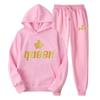 Hot-selling Fleece Pullover Hoodie Sweatpants Set Men and Women Youth Fashion Casual Letter Printing 2-piece Set