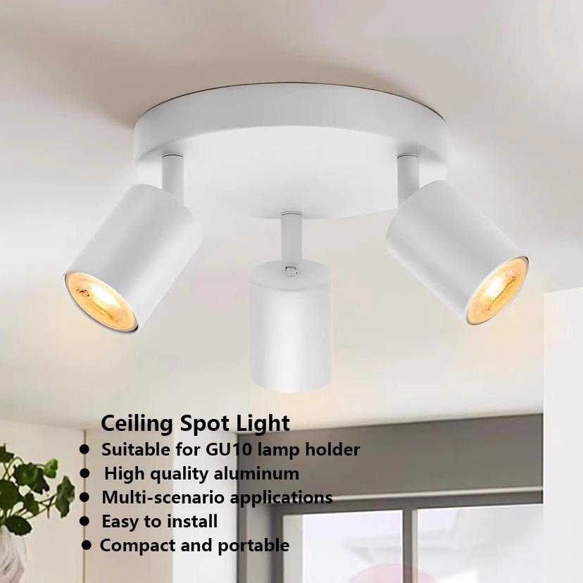 Nordic Rotatable GU10 Surface-Mounted Spotlight for Living Room Corridor