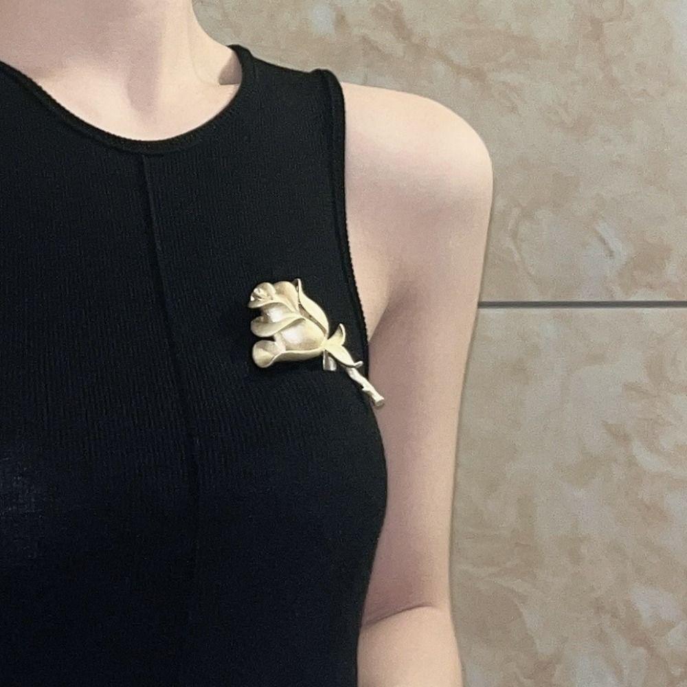 Cheongsam Accessories Matter Rose Brooches Collar Pin Banquet Clothes Pin  Decoration