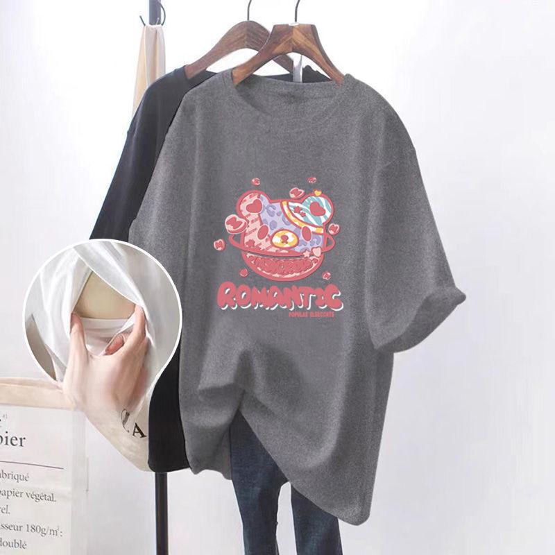 

Свободный летний топ для кормления грудью — короткий рукав, средний или большой размер, идеально подходит для прогулок на свежем воздухе и кормящих мам M