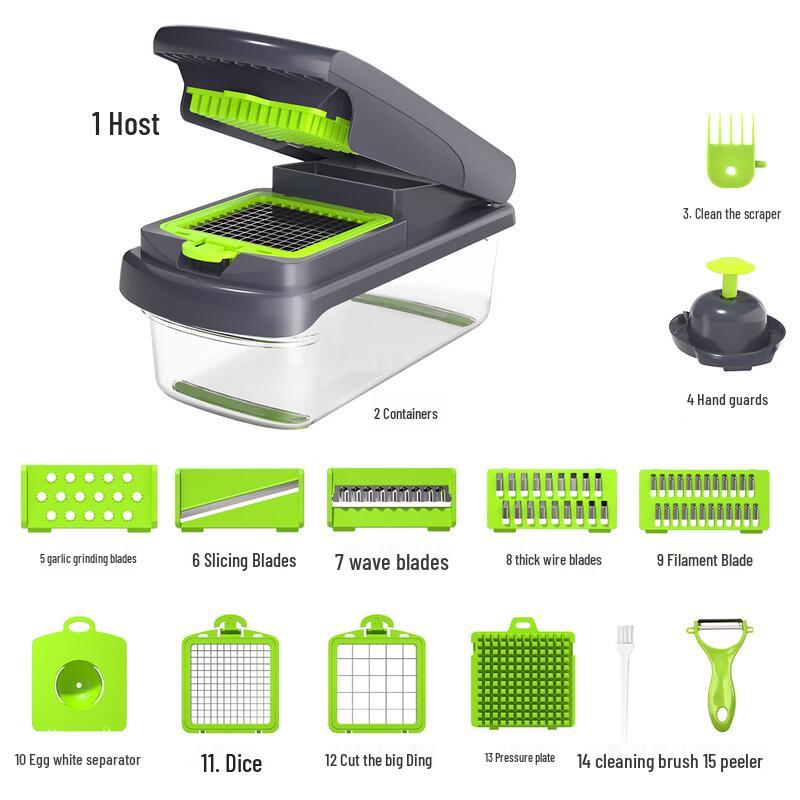

ZISIZ Multi-functional Vegetable Chopper & Slicer