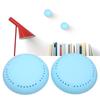 2pcs Adhesive Freshener Box Portable Remove Odor   Round Freshener Box for Wardrobe Purple