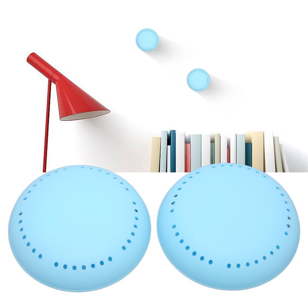 2pcs Adhesive Freshener Box Portable Remove Odor Round Freshener Box for Wardrobe Purple