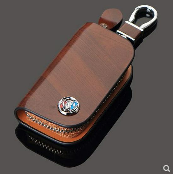 

Car Key Bag Cover for Buick Excelle, LaCrosse, Regal 6, Excelle 8, Encore Brown No Logo