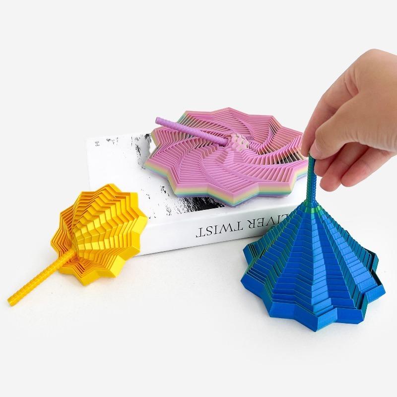 Print Sensory Agitated Star Hexagonal Handle-shaped Stress-relieving Polygonal Toy