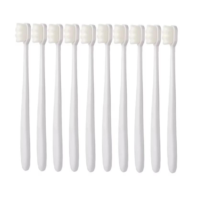5/10Pcs Ultra-fine Soft Toothbrush Million Nano Bristle Adult Tooth Brush Deep Cleaning Portable Travel Dental Oral Care Brush