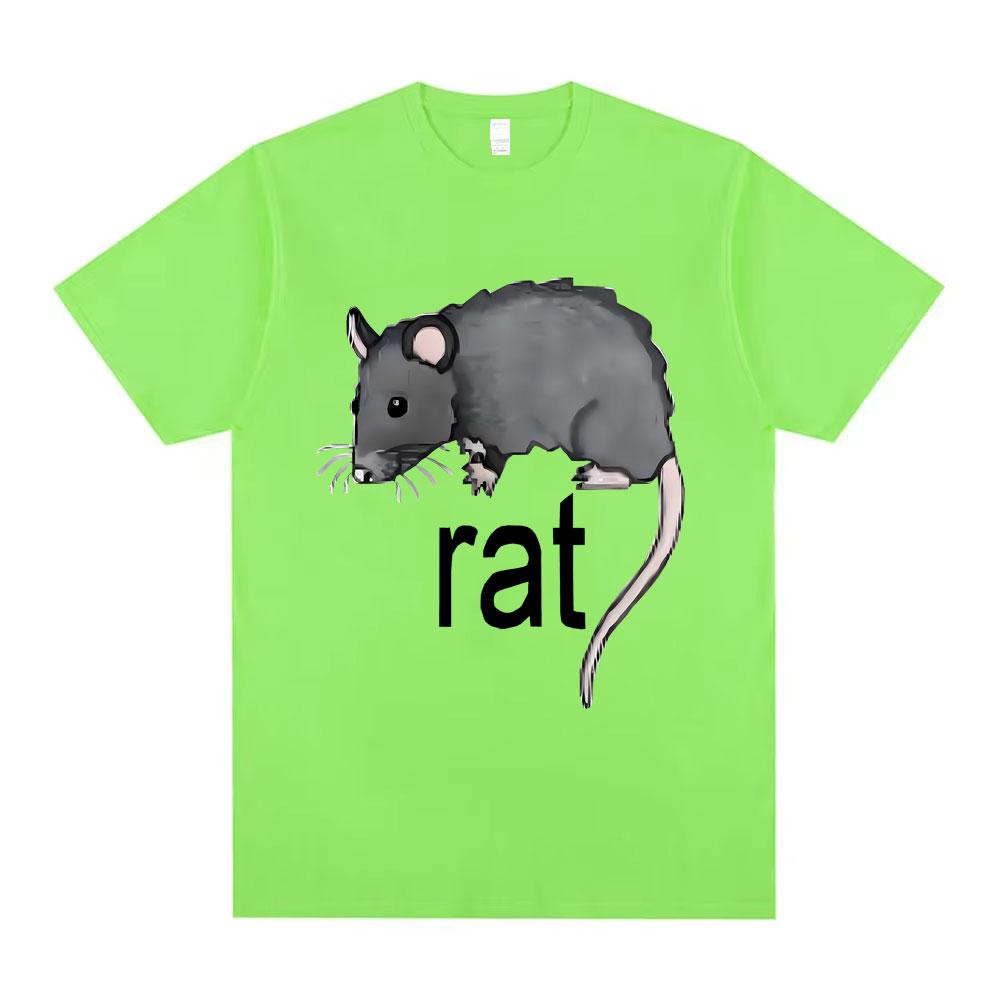 Funny Rat Meme Tshirt Unisex Unisex Clothing Casual Oversized Short Sleeve T Shirts Unisex Fleece Cotton Tshirts Novelty Clothes