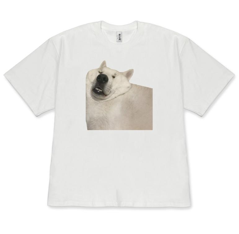 

Funny Smiling Dog Meme TShirt Cute Akita Dog Graphic Tee Novelty Dog Print Shirt for Women Casual Top for Dog Lovers Y2k Tops S