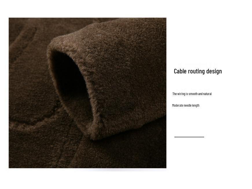 Men's Double-Sided Fur Coat - 2025 Winter Fashion for Middle-Aged Casual Wear