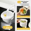 Punch-free Sink Hanging Strainer Basket Detachable Food Residue Separator  Vegetable Washing