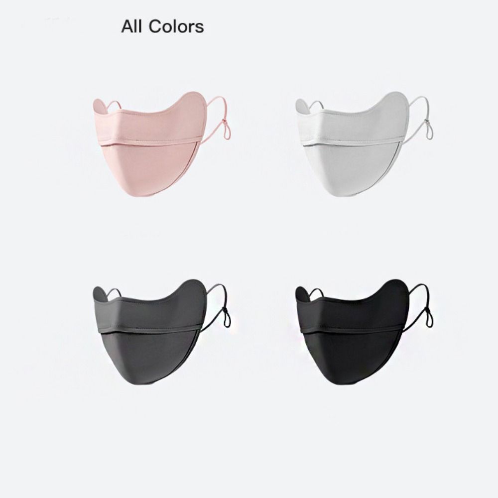 Breathable Summer Face Cover Sunscreen Face Scarf Face Gini Mask Ice Silk Sunscreen Mask  Golf