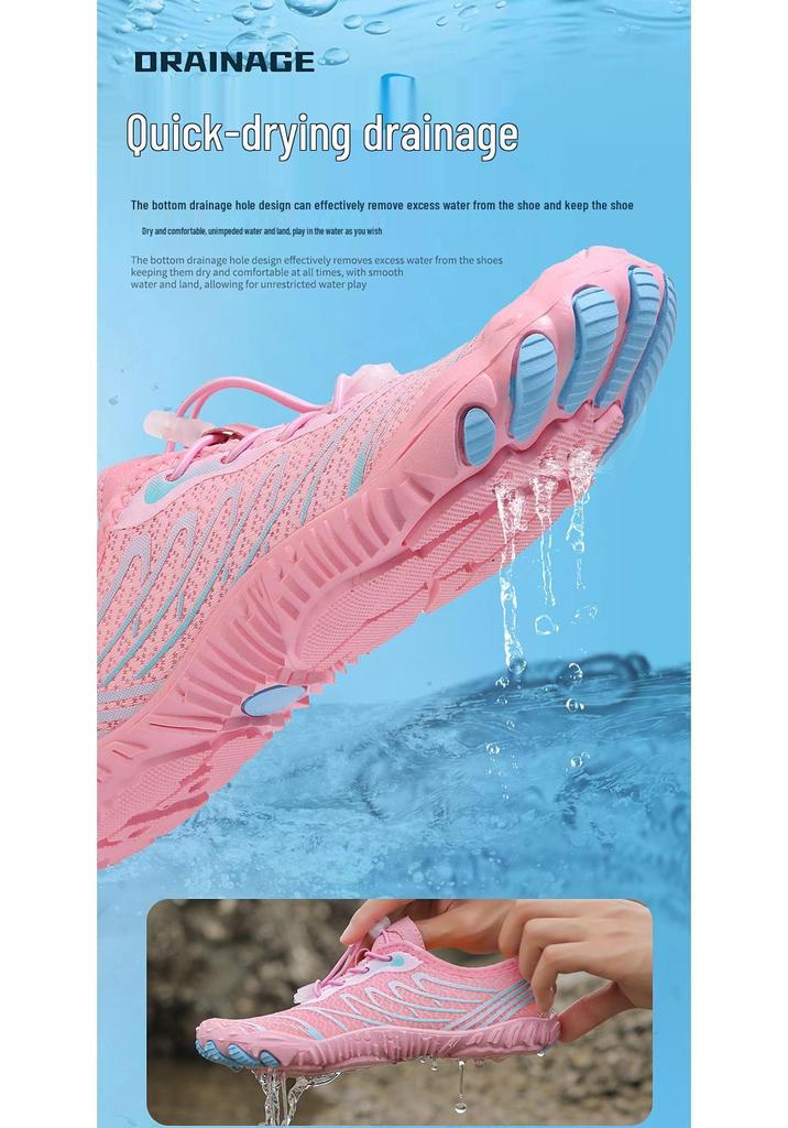 Unisex Waterproof Anti-Slip Wading Shoes for Swimming, Running, and Yoga