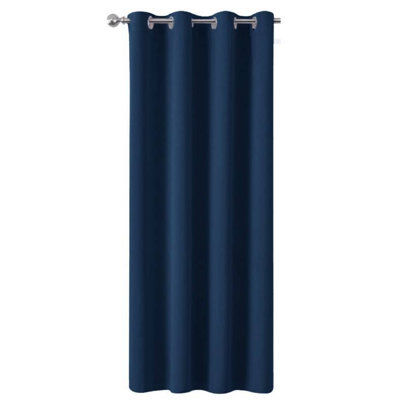 Blackout Door Insulated Curtain Bedroom Living Room Solid Color Window Decor