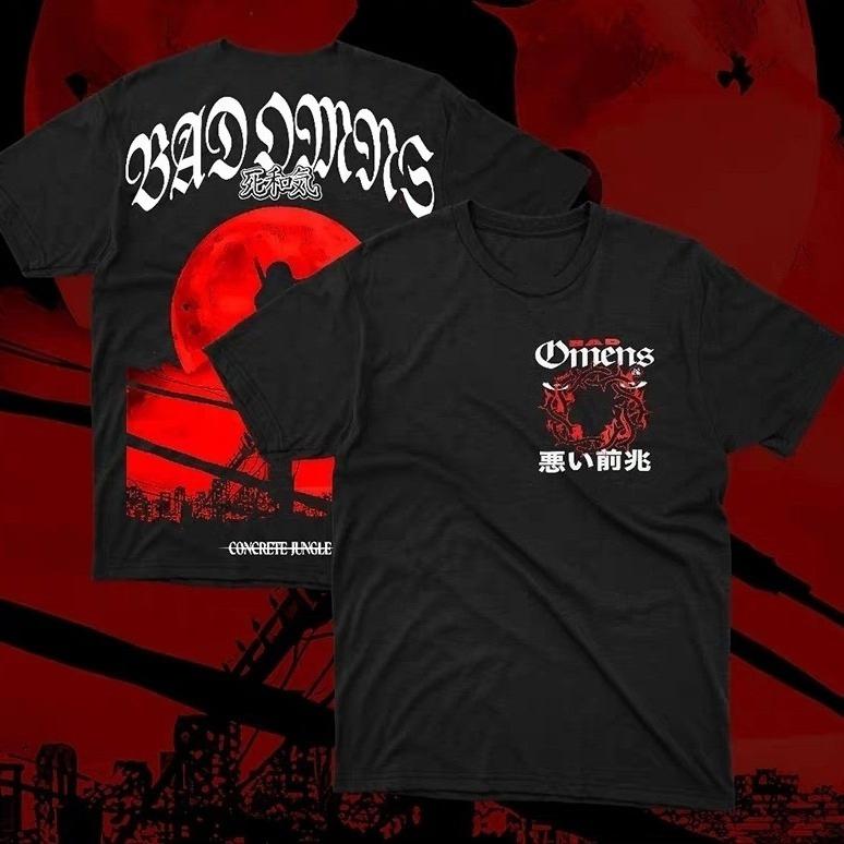 

Fengzhao Band Metal Nuclear Alternative Rock American StreetLook Loose Dark Mens and Womens ShortSleeved TShirt 4XL