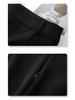 2025 Women's Black A-line High Waist Bodycon Midi Skirt - New Spring/Summer Design