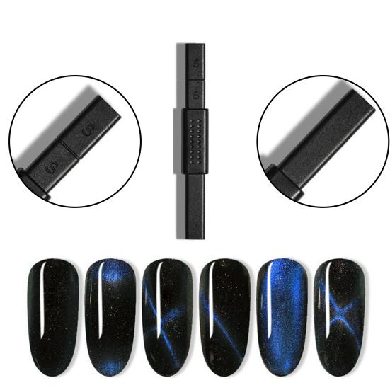 Nail Art Magnet Stick Professional Multifunctional Double Headed Nail Gel Polish 3D Line Strip Effect Magnet for Nail Salon