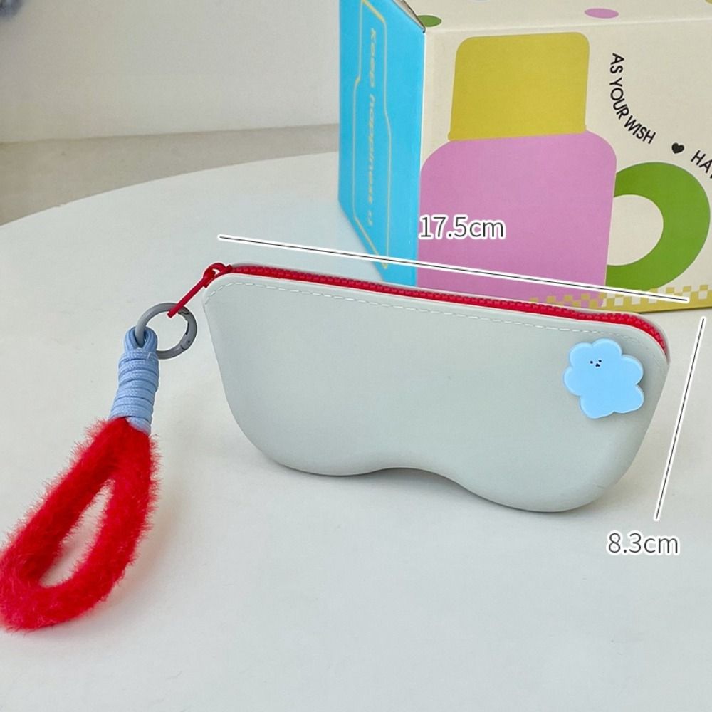 Waterproof Portable Zipper Eyeglasses Bag Silicone Sunglasses Protective  Eyewear Accessories