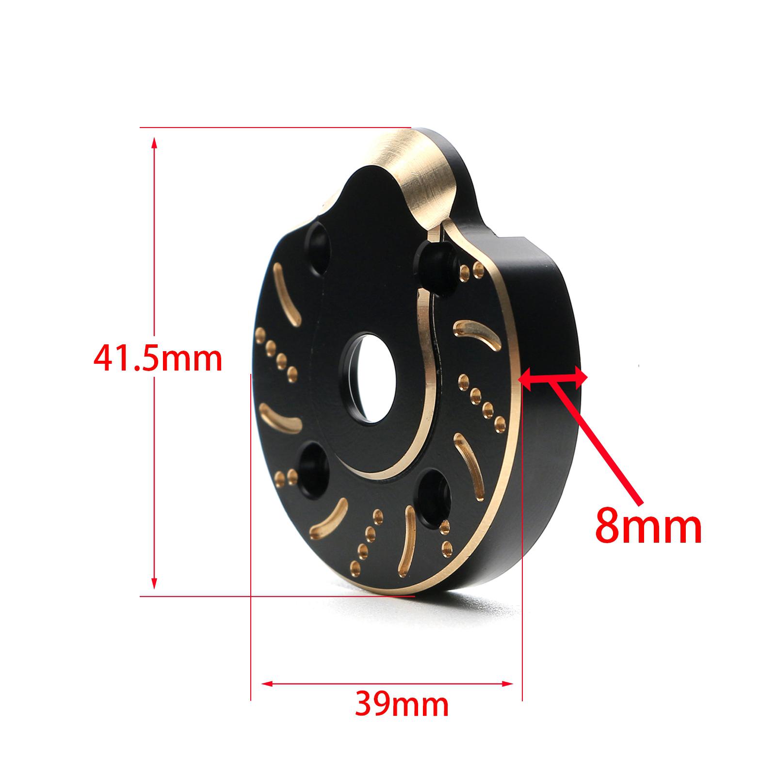 Pont de contrepoids en laiton de remplacement, 2 pièces, pour télécommande universelle Axial Capra UTB SCX10 III AXI03007 or/noir