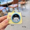Creative Cat Space Capsule Keychain Night Light - Adorable Pet Bag Pendant Gift