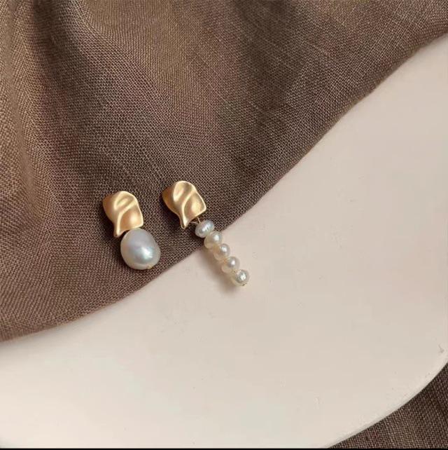 S925 Silver Needle Pearl Stud Earrings for Women