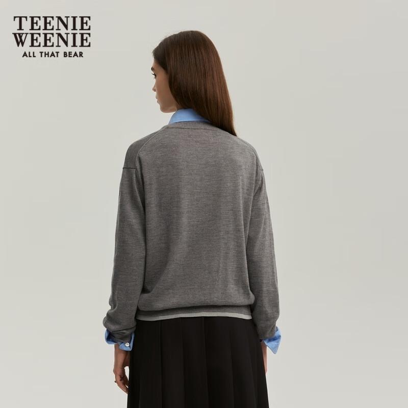 Teenie Weenie Women's V-Neck Knitted Cardigan