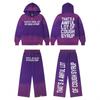 Herren Gradient Hoodie Jogginganzug Set Mit Kräftigem Buchstabenaufdruck Lässiges Outfit
