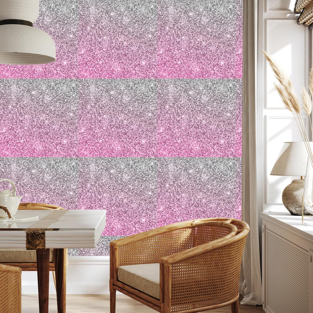 Purple and gray glitter wallpaper for living room and bedroom 50x1000