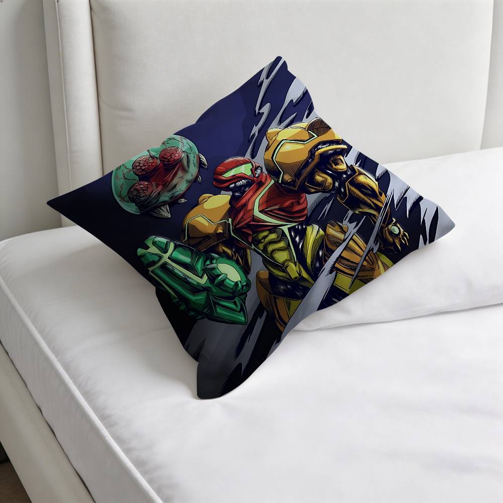 Cool MMetroid Dread Square Pillow Cover Decorative Throw Pillow Case for Sofa Couch Bed Home Car Living Room Decoration