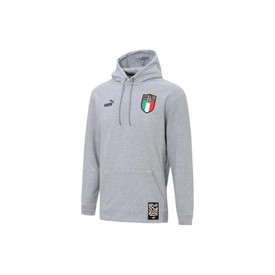 Puma Mikina s potlačou loga Pánske mikiny Sivá 767136-16