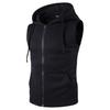 Men Hooded Waistcoat Fashion Brand Male Sleeveless Jacket Zipper Casual Cotton Men Vest