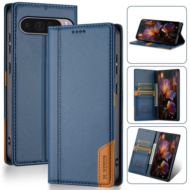 

Magnetic Anti-theft Brush Leather Wallet Card Slot Phone Case for Google Pixel 10 Pro XL 9 9A 8 8A Flip Purse Holder Cover Coque Pixel 8