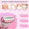 Multifunctional Electric Nose Ear Hair Trimmer Grooming Tool With 4 Interchangeable Heads And LED Display