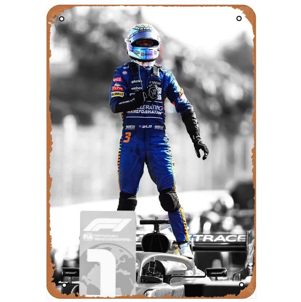 Decor Racing Vintage Metal Signs Tin Sign Monaco Grand Prix Racing Funny Poster Decor for Bar Pub Club Man Cave Wall Decoration